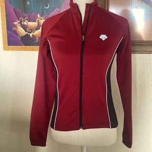 Womens cycling jacket S deep red / black NWOT